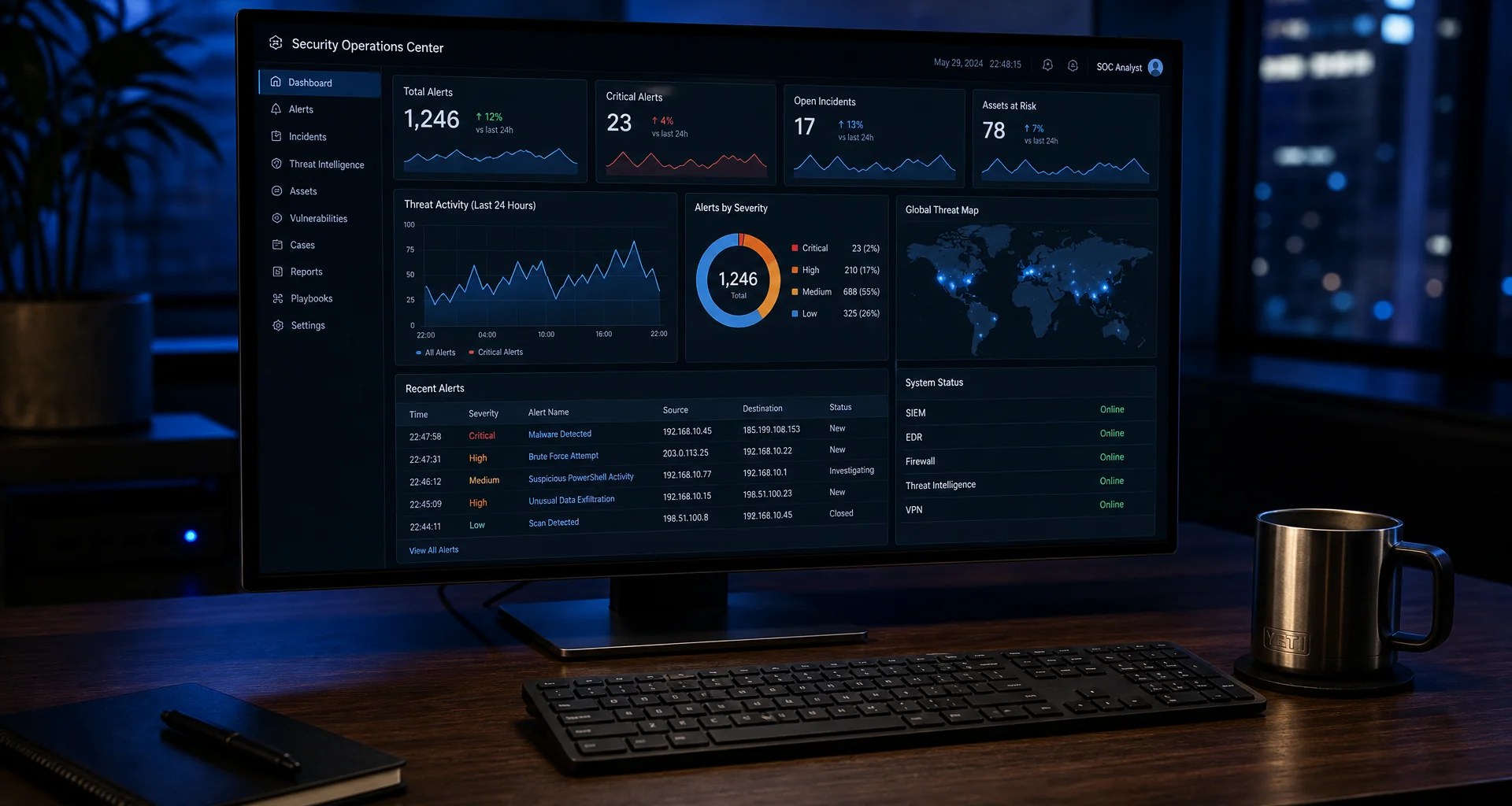 Cybersecurity Articles editorial coverage dashboard
